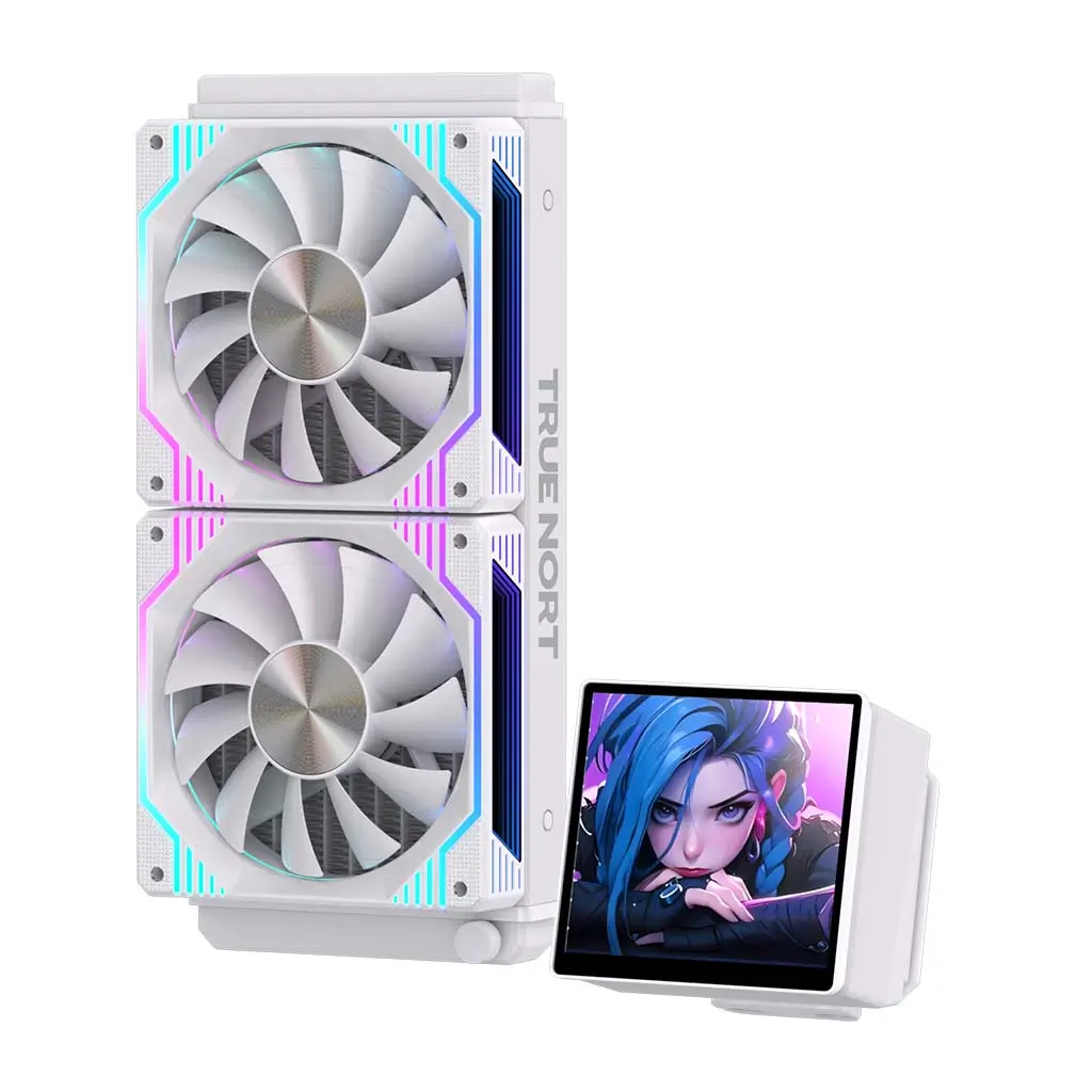 True Nort 240D Liquid CPU Cooler, 240mm Radiator with DIY Display Screen, Dual ARGB Fans, Intel/AMD Support - Image 6