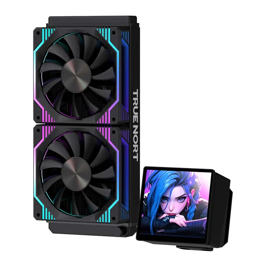True Nort 240D Liquid CPU Cooler, 240mm Radiator with DIY Display Screen, Dual ARGB Fans, Intel/AMD Support - Image 7